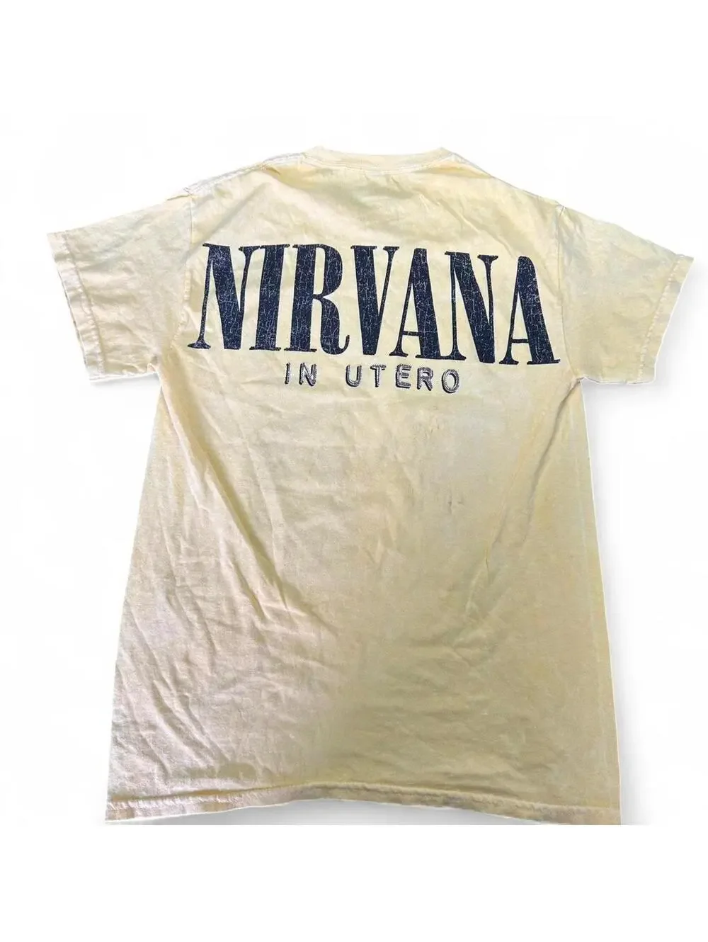 NIRVANA In Utero Yellow Angel Tee - Small
